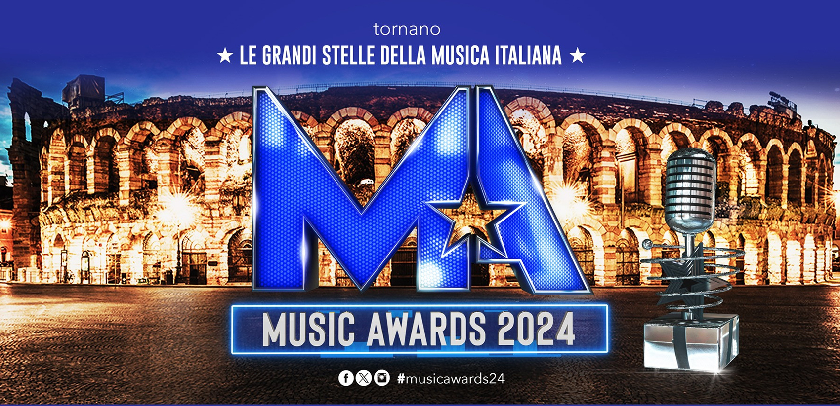 I Music Awards edizione 2024 tornano all'Arena di Verona ecco quando